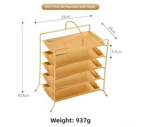 Multi Tier Rectangular 304 Stainless Steel Barbecue Rack With Polished Finish For Commercial Kitchen And Home Grill Use(X)