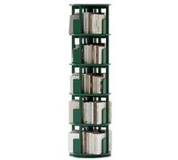 Multi-Tier Rotating Bookcase Simple living room storage shelf Ample(Green,161 * 45 cm)