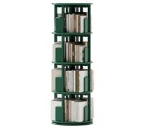 Multi-Tier Rotating Bookcase Simple living room storage shelf Ample storage capacity Strong load-bearing capacity(Green,130*45 cm)