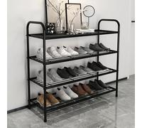 Multi-Tier Shoe Rack nizer - Vertical Storage for Entryway Hallway Closet & Dormitory 23cm Wide Non-Slip Footrest 16cm Spacing - Space-Saving Solution
