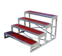 Multi-Tier Stage Risers for Choir School Church & Theater - Durable 1/2/3/4 Tier Performance Platforms & Award Podiums Sturdy Step Risers (128x120x80cm)