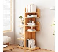 Multi-Tier Storage Cabinet Bookshelf for Home Office Bedroom Organization with Round Corner Safety Design