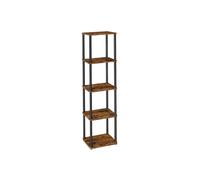Multi tier storage shelf with quick assembly for any room, 5-Tier(23.9W x 139H cm)