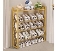 Multi-Tiered Shoe Rack - Slim Narrow Design, Open-Concept Shoe nizer for Closet, Adjustable Angle Storage Solution for Efficient Space Saving, Ideal for Entryway & Bedroom.