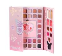 Multi Tone Pigmented Makeup Board - Eyeshadow Palette, 32 Shades Long Hold Formula | Creative Eye Styling for Females Teens Adults Starters Travel Living Daily Outing Romance