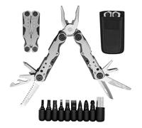Multi-Tool, 22 in 1 Stainless Steel Pocket Multitools Pliers with, Can Opener and Screwdriver, Folding Multi Tool Portable Multi-Functional Utility Pliers for Camping, Outdoor Activety, Repairing