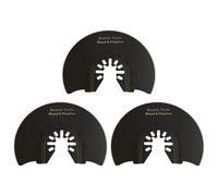 Multi Tool Blade, 3 Pcs High Carbon Steel Half-Round Multi Tool Blades 88mm Oscillating Saw Blades for Wood, Plastic, Drywall Compatible with Dewalt, Makita, Dremel, Fein, Ryobi, Multitool Accessories