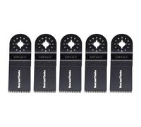 Multi Tool Blades 35mm Wide Course Cut High Carbon Steel Hcs For Wood And Plastic 5 Pack By Ufixt