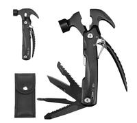 Multi Tool Camping Accessories Gifts for Men Dad, Foldable 12 in1 Hammer Multitool Survival Equipment with Carry Bag, Unique Christmas Birthday Gift Ideas, Gadgets Gift for Father’s Day/Valentines