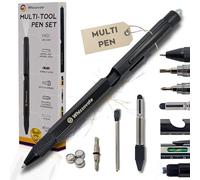 Multi Tool Pen for Men, 9-in-1 Multitool Pen with Screwdriver, Spirit Level, LED Light & Stylus | Gift for Dad, Grandad, Husband | Fathers Day, Christmas Gift Idea | Whizzovate