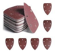 Multi Tool Sanding Pads, 60 Pcs Mouse Detail Palm Sander Pads, 5 Hole Sanding Sheets Assorted 60/120/180/240/320/400 Mouse Sandpaper Sheets for Electric Sander Detail Sanders Pads