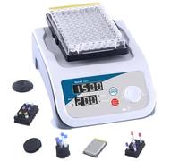 Multi-tube Vortex Mixer, Microplate Shaker with 6 Replaceable Modules, 200-3000RPM/1s-999min, for Flasks/ELISA Plate/test Tubes, for Chemical Biological Research