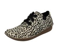 Clarks Ladies Clarks Comfortable Lace Up Shoes Funny Dream - Leopard Print Pony - UK 3.5