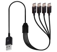 Multi USB C Splitter Y Cable, 4 in 1 USB 2.0 Type A Male to 4 Type C Male Cable Supports Charging And data transmission for i/Phone 15 Plus Pro Max, Galaxy S24/S23/S22, Huawei P40/P30 1meter (4 USB C)