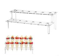 Multi-Use 12 Hole Cone Holder for Ice Cream, Waffles, and Party Finger Foods on Any Dining or Buffet Table