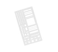 Multi Use Calendar Template Tool for Goal Tracking Creative Projects Includes Smudges Resistant Surfaces and Grids Guide Planning Calendar Template Ruler