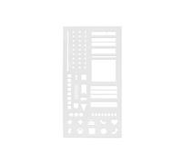 Multi Use Calendar Template Tool for Goal Tracking Creative Projects Includes Smudges Resistant Surfaces and Grids Guide Planning Ruler Organizers