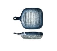 Multi-Use Ceramic Baking Dish with Single Handle - High-Temperature Oven/Microwave Safe Ideal for Casseroles Baking & Serving (Royal Blue)