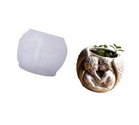 Multi-Use Children Silicone Planter Mold for Resin Art Concrete Pots & Making Resin Casting Mold