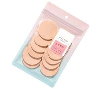 Multi Use Cosmetic Sponge Set 12Pcs Skin Friendly Round Powder Puff Face Cleansing Pads For Dry And Wet Makeup Use Compact Face Puff