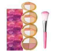 Multi-Use Highlighting Eye & Cheek Palette - Metallic Shimmer Makeup Palette for Eyeshadow, Blush, Highlighter & Contour, Long Lasting & Silky Smooth for Daily & Party Makeup, with Mirror (3)