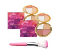 Multi-Use Highlighting Eye & Cheek Palette - Metallic Shimmer Makeup Palette for Eyeshadow, Blush, Highlighter & Contour, Long Lasting & Silky Smooth for Daily & Party Makeup, with Mirror (2)