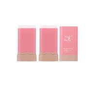 Multi-Use Makeup Blush Stick, 2PCS PH Temperature Color Changing Blush for Cheeks and Lips Tint Makeup, Pink Cream Tinted Moisturizer Stick Dewy & Natural Finish, Lightweight & Blendable