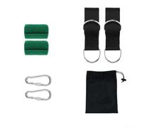 Multi-Use Nylon Suspension Rope Kit with Buckles Adjustable Outdoor Straps Tree Protection Pads for Swings Hammocks Camping Equipment Black 300kg Load Capacity 1.5m-3m Sets 4-7 Pie(3meters B)
