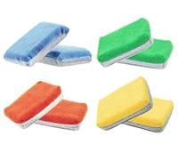 Multi-Use Scrub Cleaning Sponge Scourers - 8Pcs Kitchen Sponges Scourers, Cleaning and Washing Up Sponge, General Purpose Scouring Pads for Dish, Pan, Washing Up Kitchen Furniture