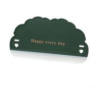 Multi-Use Squeegee for Glass and Tile with Hanging Hook Space Saving Design and Comfortable Grip Handle for Bathroom Mirrors Shower Doors and Vehicle Use (Green)