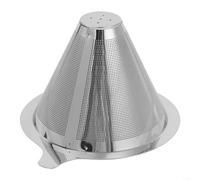 Multi-Use Stainless Steel Pour Over Dripper Suitable for Filtering Coffee Grounds and Loose Leaf Tea (M)