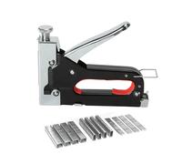 Multi-Use Staple Gun with 1500 Staples, 500xT, 500xU and 500xD Shape Staples, Ideal for Hobby, Work and DIY
