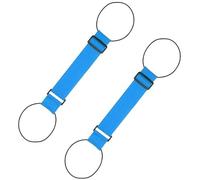 Multi Use Strong Adjustable Luggage Connector Straps for Suitcases - Secure Stacking for Hands-Free Travel, Lightens Load, Rainbow Straps with Waterproof, Wear-Resistant Buckle (Blue,2 Pcs)