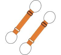 Multi Use Strong Adjustable Luggage Connector Straps for Suitcases - Secure Stacking for Hands-Free Travel, Lightens Load, Rainbow Straps with Waterproof, Wear-Resistant Buckle (Orange,2 Pcs)