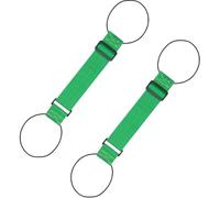Multi Use Strong Adjustable Luggage Connector Straps for Suitcases - Secure Stacking for Hands-Free Travel, Lightens Load, Rainbow Straps with Waterproof, Wear-Resistant Buckle (Green,2 Pcs)