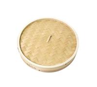 Multi-use Wooden Traditional Dumpling Steamer, Handmade Steamer Cage with Handle, for Cooking Vegetables, Dim sum, Bao Buns, Meat(20cm cover)