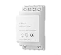Multi Voltage Doorbell Transformer 8V 12V 24V Compatible With For Ring Bell System PTC Protection DIN Rail Mount Secondary Protection