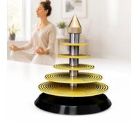 Multi-wave Oscillator, Electromagnetic Oscillator With 5-stepped Tower Design, Pla Base Structure, All-scene Energy Healing For Meditation, Chakra Balancing, Ornamental Car Decor
