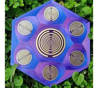 Multi Wave Oscillator Tesla Coil - Energy Disc Stickers for Water Energization & Harmonic Balancing, Multi-Frequency Crystal for Meditation