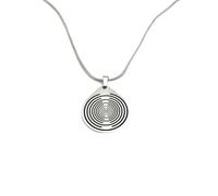 Multi-wave Oscillator Tesla Coil Pendant Lakhovsky MWO Stainless Steel Pendant Necklace 30mm/1.18inch with stainless steel Necklace Chain Unisex Pendant, Medium, Stainless Steel, No Gemstone, Medium