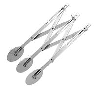 Multi Wheel Dough Roller, Stainless Steel Professional Pastry Cutter Cookie Dividing Wheel Kitchen Utensil for Baking Lattice Cutting (Tricycle Knife)