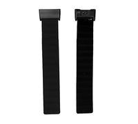 Multi-Wits 2Pcs Silicone Magnetic Watch Band Adjustable Strap for Redmi Smart Wearable Accessories (Black)