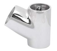 Multi-Wits 60 Degree Tee Boat Hand Rail Fitting, 316 Stainless Steel Marine Tee Fitting for Yacht Kayak, Mirror Polished Corrosion Resistant 22mm or 25mm Handrail Connector (25MM)