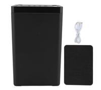 Multi-Wits Cell Phone Lock Box with Timer, Timed Lock Box for Phone Self Control, Aluminum Alloy Time Locking Box with Customizable Settings for Screen Time Management and Focus (L Black)