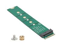 Multi-Wits M.2 Adapter NGFF M Key SSD Protect Card Adapter Board for PCIe Protocol NGFF SSD Testing and Format Extension, Green PCB with Screw and Nut