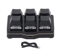 Multi-Wits One Handed Macro Mechanical Keyboard, Programmable 6 Key USB Keypad with NKRO Hotkeys, 1 Click Start, Floating Window for Gaming and Productivity on