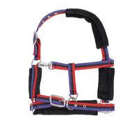Multi-Wits Wearproof Nylon Horse Halter, Adjustable Chin and Throat Snap Halter for Training, Durable Equestrian Headcollar with Comfort Fit Design for Horses Medium Suitable for 1.1-1.3m / 3.6