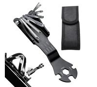 Multi Wrench Tool - 11 in 1 Foldable Hex with Screwdriver Set, Precision Computer Electronics Automotive Repair Appliance Maintenance Kit, Home Improvement, Silver 180ml Size Drafting Case