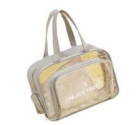 Multi-Zone Beach Tote Bag PVC Construction with Dedicated Wet Storage & Shoe Pocket Travel Cosmetic Bag Shoe Compartment Design