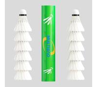 Multibao 12-Pack Professional Badminton Shuttlecocks Duck Feather With Great Durability Stability and Balance, Suitable for Training Family Outdoor Sports (Model: TL555)